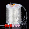 0.5-1.0mm Crystal Clear Elastic Stretchy Thread For DIY Beading, Jewelry Making, Handmade Craft Supplies - Perfect For Bracelet, Necklace, Clay Bead, Crystal String Projects - Soft,